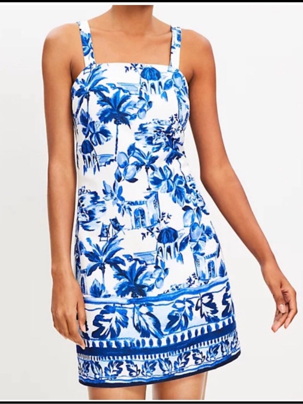 LOFT NWT Corfu Linen Blend Dress Size 12